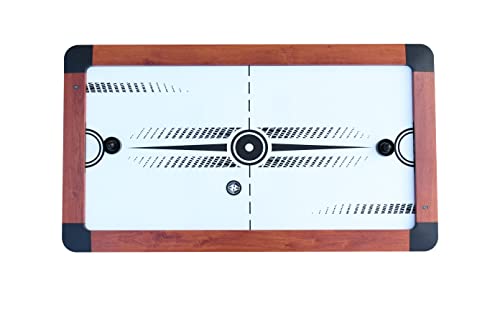 Hathaway Dorsett 60-in Air Hockey Table LED Scoring Wood Grain/Silver/Black