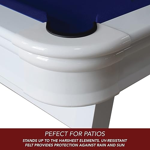 Hathaway Alpine 8-ft Outdoor Pool Table White