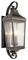 Kichler Three Light Outdoor Wall Mount Bronze/Dark