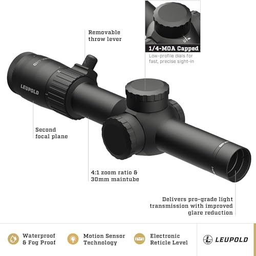 Leupold Mark 4HD 1-4.5x24 SFP Illuminated FireDot BDC Riflescope Matte Finish
