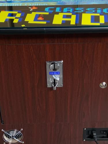 TOP US VIDEO ARCADES Full Size Commercial Grade Cocktail Arcade Machine 3515 Games 22” Screen Tempered Glass 2 Stools Included 5 Year Warranty Dark Wood