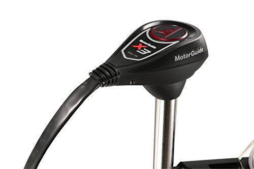 MotorGuide X3 Freshwater Bow Mount Trolling Motor - 45-Inch Shaft, 55-Pound Thrust, Cable Steer, Foot-Control Black