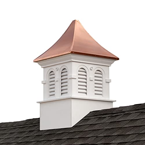 Good Directions Smithsonian Columbia Vinyl Cupola with Copper Roof 36" x 58