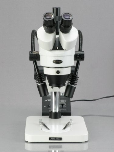AmScope Digital Trinocular Stereo Zoom Microscope 7X-45X Magnification with 1.3MP Camera