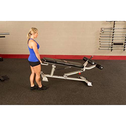 Body-Solid SAB500 Pro Clubline Ab/Hyper Bench Gray