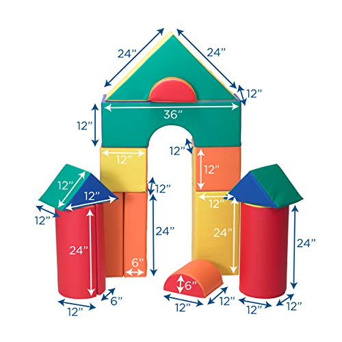 Children's Factory Foam Building Blocks Set B Rainbow