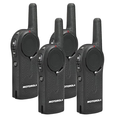 Motorola Solutions DLR1020 Two-Way Digital Business Radio 4-Pack Black