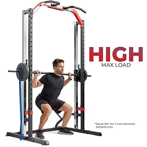 Sunny Health & Fitness Smith Machine Squat Rack Essential Series Black
