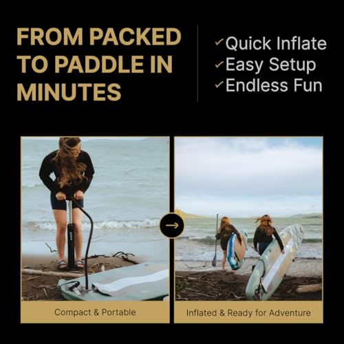 Bkrazy High-End Inflatable Paddle Board 11ft Complete Package Oasis