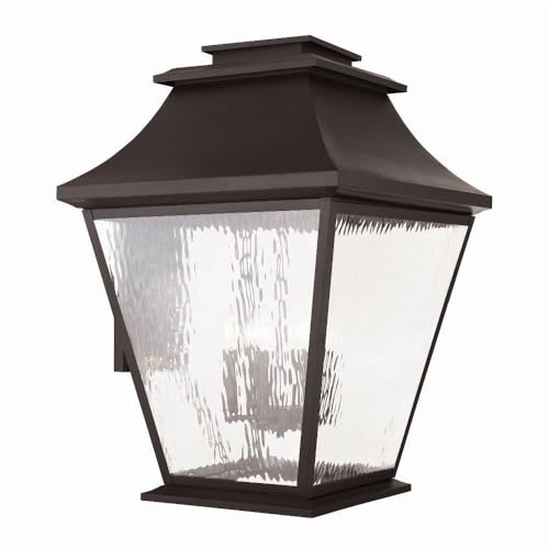Livex Hathaway 6-Light Outdoor Wall Lantern Bronze