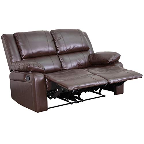 Flash Furniture Harmony Series Brown LeatherSoft Loveseat with Recliners