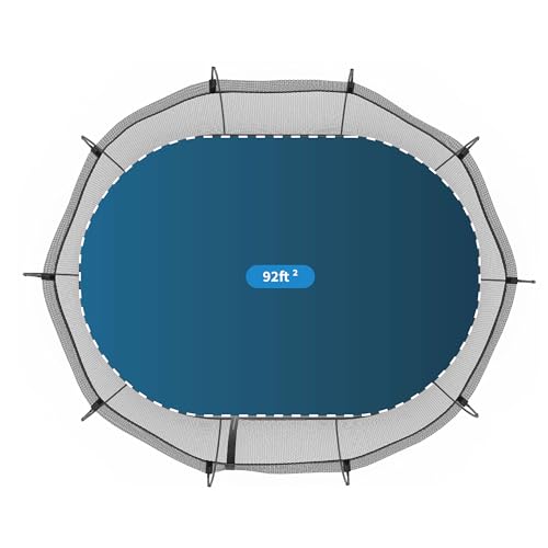 Springfree Large Oval Trampoline 8x13 ft Black