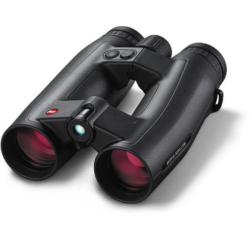 Leica 8x42 Geovid 3200.COM Rangefinder Binoculars with Tripod Adapter, Backpack, Monopod, Cleaning Kit, and Cap Keeper