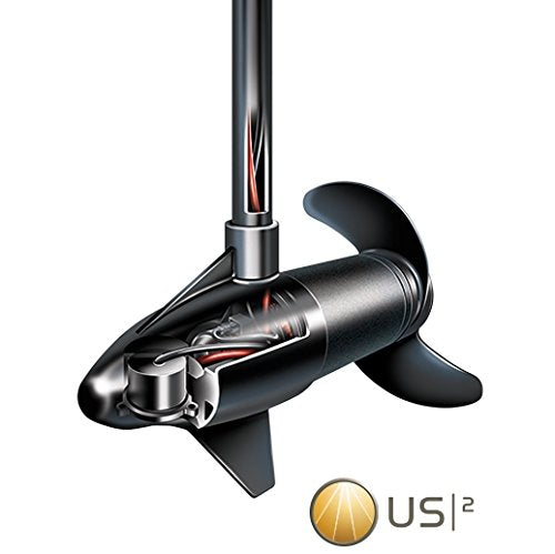 Minn Kota PowerDrive Freshwater Electric Trolling Motor with Universal Sonar 2, 70 lbs Thrust, 60" Shaft Black