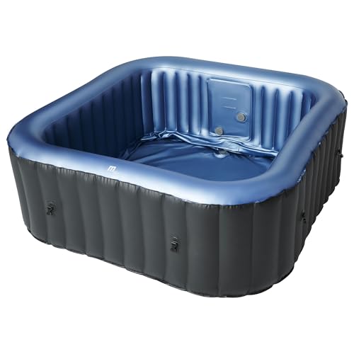 M Spa Tekapo 6-Person Square Hot Tub with Air Jet System and Thermal Cover