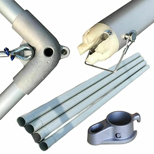 TentandTable 20' x 30' High Peak Canopy Tent Frame Only Silver