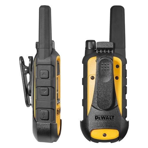 DEWALT DXFRS800 2 Watt Heavy Duty Waterproof Walkie Talkies with Gang Charger (6 Pack)