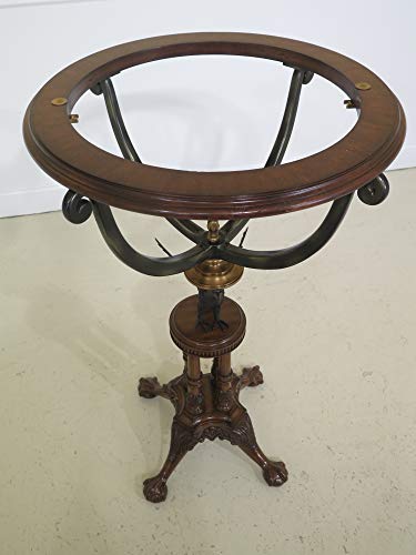 Maitland Smith Eagle World Globe with Mahogany & Pewter Stand
