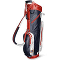 Sun Mountain 2020 Golf Leather Cart Bag Navy-White-Red