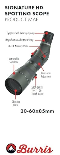 Burris Optics Lightweight Signature HD Spotting Scope 20-60x85mm Green