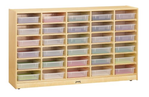 Jonti-Craft 30 Bins Mobile Storage Assorted Colors