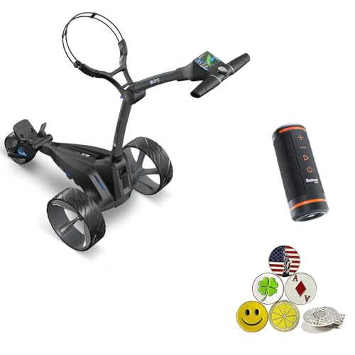 AMBA7 Motocaddy M5 GPS DHC Electric Caddy Cart Bundle Black