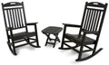 TREX Yacht Club 3-Piece Rocker Chair Set Charcoal Black