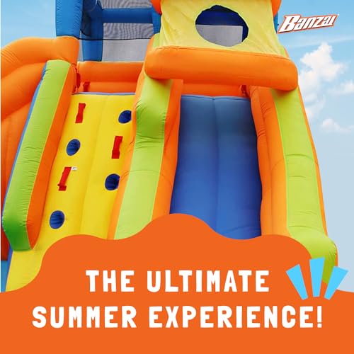 BANZAI Drop Zone Inflatable Water Park Multi