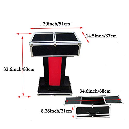 ZQION Carrying Case & Fold-up Table Base for Magic Tricks