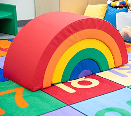 Children's Factory Rainbow Arch Climber Soft Playset Rainbow