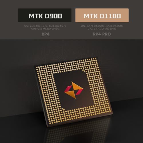 HSJFS Retroid Pocket 4Pro Retro Game Console 4.7in 8G/128G Crystal