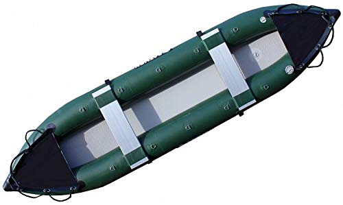 SATURN Pro-Angler Fishing Inflatable Kayak FK396 Green