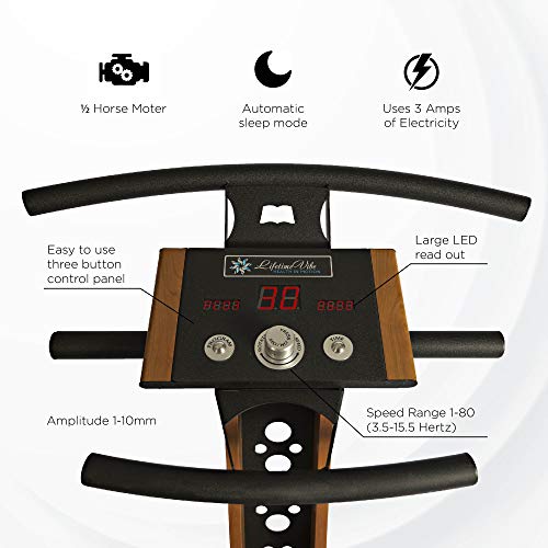 LifetimeVibe Whole Body Vibration Plate Cherrywood