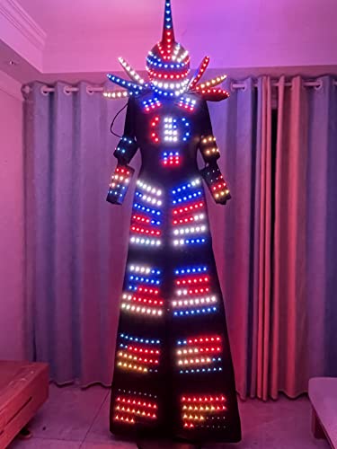 Earthradius LED Robot Costume Suit Jacket Black (M)