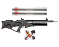 Wearable4U Hatsan Harpoon Arrow Air Rifle Bundle with 6pk Carbon Fiber Arrows and 100x Paper Targets