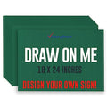 VictoryStore 18” x 24” Corrugated Plastic Blank Yard Signs Green 500-Pack