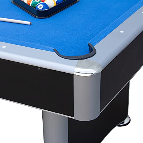 Hathaway Maverick II 7-Foot Pool and Table Tennis Multi Game Black