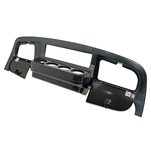 Buggies Unlimited EZGO Freedom TXT / T48 Golf Cart Carbon Fiber Dash Cover Assembly with Locking Doors