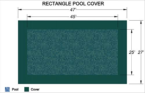 Loop-Loc Rectangle Super Mesh Pool Safety Cover 25' x 45' Green