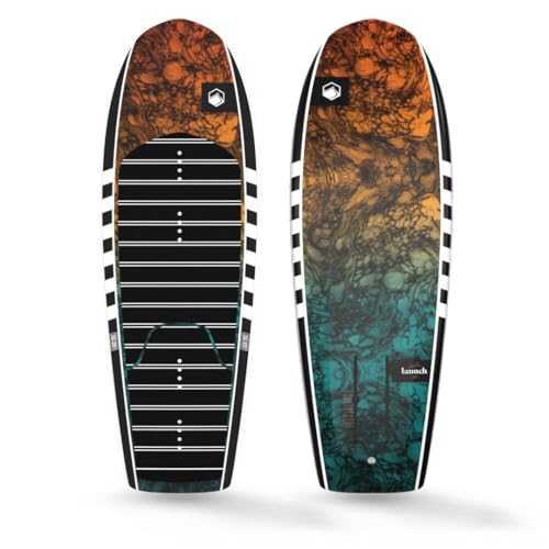 Liquid Force 2024 Launch Foil Board and Launch 120 Wake Foil Kit Package Black