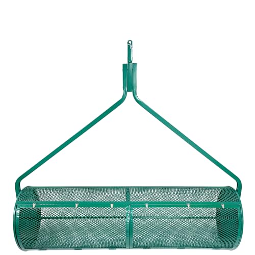 Landzie Tow-Behind Compost and Peat Moss Spreader 60 x 20 Inch for Large Lawns