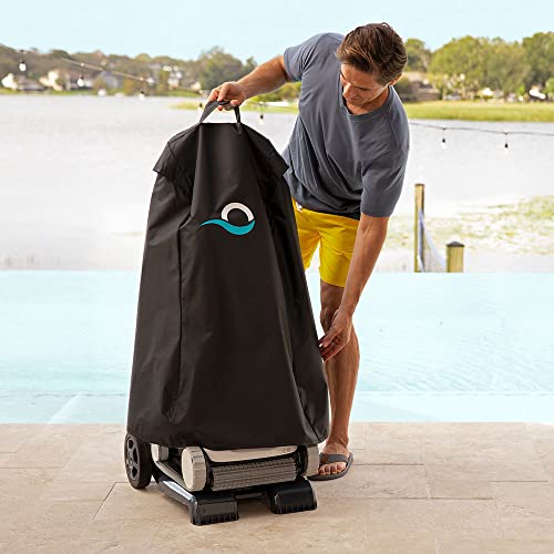 Dolphin E10 Automatic Pool Vacuum Cleaner with Caddy & Cover White