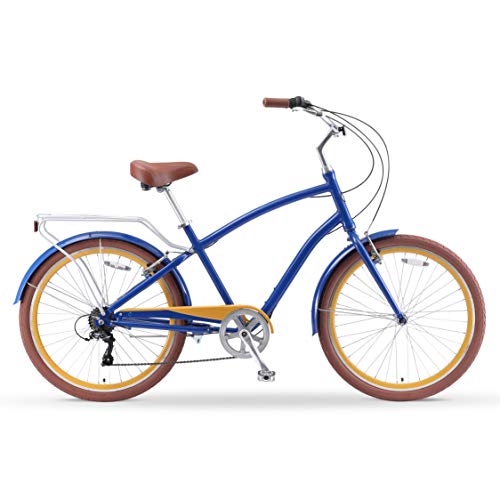 sixthreezero EVRYjourney Men's Bike Denim Honey w/ Brown Seat/Grips