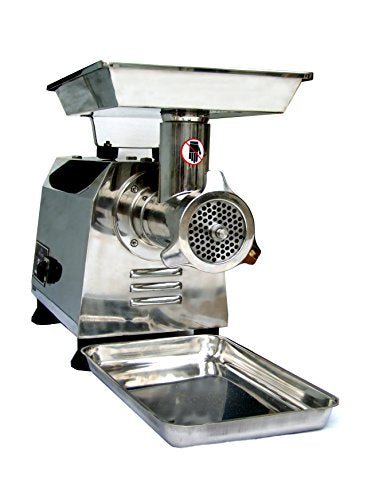 HAKKA BROTHERS Commercial Stainless Steel Electric Meat Grinder 1500W 710lb/h TC32 Stainless Steel