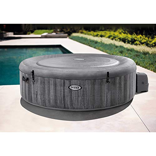 Intex PureSpa Greywood Deluxe 85" x 25" Inflatable 6 Person Hot Tub Greywood