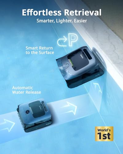 Beatbot AquaSense Pro Cordless Pool Cleaner Robot with Clarifying Agent Kit Dark Blue