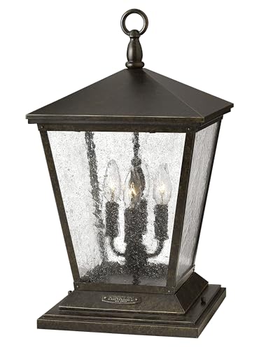 Hinkley Trellis Collection Four Light Outdoor Post Top/Pier Mount Regency Bronze