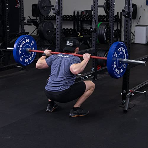 Titan Fitness 230 LB EZ-Grip Olympic Bumper Plates Set for Weightlifting and Strength Training