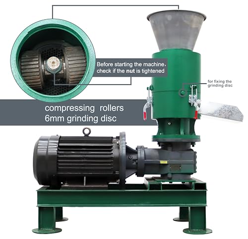TECHTONGDA Wood Pellet Machine Press Pelletizer Green