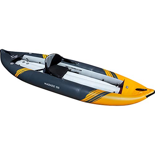 AQUAGLIDE McKenzie 105 Inflatable Kayak - 1 Person Whitewater Kayak Navy